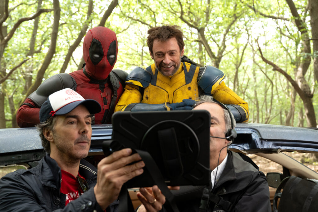 Shawn Levy junto a los protagonistas de la película.